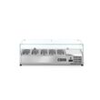 Vitrina frigorifica tip display, capacitate 5 x GN 1/4, ARKTIC by Hendi, corp inox, interval temperatura +2/+8 gr C,1200x335x(H)430