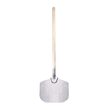 Lopata pizza, aluminiu, maner lemn, 305x355x(L)965 mm, Hendi