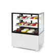 Vitrina frigorifica de prezentare interval temp. 2/6?C, 490 W corp inox, ARKTIC by Hendi, 1200x805x(H)1445 mm, 650 Litri, Clasa energetica C