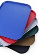 Tava servire fast food neagra din polipropilena Hendi 265x345 mm