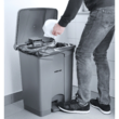 Cos de gunoi cu pedala 504x412x(H)820 mm Hendi 87 L Polipropilena