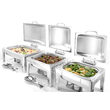 Chafing dish GN 2/3 finisaj satinat, 6 L,  dimensiune 395x430x290(h)mm