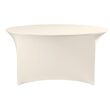 Fata de masa Symposium, Hendi, diametru 180cm, crem, 90% poliester 10% elastan