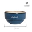Синя купа за сервиране с възможност за съхранение, 120 мм