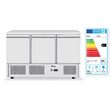 Masa frigorifica rece cu 3 usi, inox, ARKTIC by Hendi Kitchen Line, capacitate camera frig 380 lt, consum mediu/24h 4,5 kw