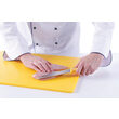 Tocator galben 600x400x18 mm, respecta normele de igiena HACCP, polietilena HDPE 500, Hendi, cu 2 fete pentru taiat