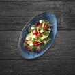 Farfurie de servire albastra, 350x210 mm, Fine Dine