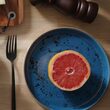 Farfurie de servire albastra, 350x210 mm, Fine Dine