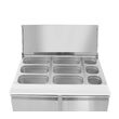Masa frigorifica rece pentru salate, ARKTIC by Hendi, interval temperatura 2/10 gr C, 250 W, 90x69.8x(H)85 cm