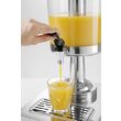 Dispenser suc 8 lt, suport inox, container din policarbonat, Hendi, robinet antipicurare, 260x360x(h)560 mm