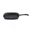 Tigaie profesionala grill din fonta, Hendi, 230x230x370x(H)25 mm