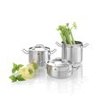 Oala cu capac, 3 Lit, 16 cm diametru x 15 cm inaltimea, inox, gama Hendi Profi Line, potrivita si pentru uz profesional