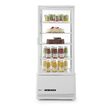 Vitrina frigorifica de prezentare 98 L alba - 452x406x(H)1116 mm