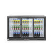 Vitrina frigorifica de prezentare 3 usi glisante interval temperatura 2/10?C, 300 W, corp inox, ARKTIC by Hendi, 1335x500x(h)900 mm 338 Litri, Clasa energetica E