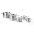 Cratita cu capac, 12 Lit, 32 cm diametru x 15 cm inaltime , inox cu finisaj satinat, fund triplu capsulat, potrivita si pentru inductie, Hendi Kitchen Line, potrivita si pentru uz profesional