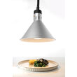 Lampa de caldura conica, argintie ø275x(H)250 mm, 230V, 250W