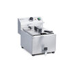 Friteuza electrica profesionala, Hendi Mastercook cu robinet scurgere ulei, Inox, 8 lt, 3500 W, temperatura reglabila pana la 195 gr C, termostat, 515x300x(H)345 mm