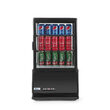 Vitrina rece pt prezentare, neagra, 58 lt, interval temp. 2-6 gr C, 170 W, 2 rafturi reglabile pe inaltime, ARKTIC by Hendi, 452x406x(H)816 mm, Clasa energetica C
