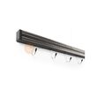 Suport magnetic pentru cutite, 60 cm, cu 6 carlige agatare, Hendi