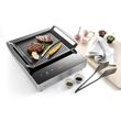 Gratar pentru masini de gatit cu inductie Aluminiu/Teflon 39 cm lungime x26 cm latime x 3,5 cm inaltime Hendi