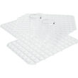 Set 5 bucati suport pentru scurgere pahare 313x209 mm, interconectabile, Hendi