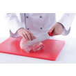 Tocator rosu, 600x400x(H)18 mm, polietilena HDPE 500, Hendi, 2 fete taiere, potrivit si pt uz profesional, respecta normele de igiena HACCP