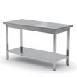 Masa de lucru centrala, cu raft, dimensiuni 1400x600x(H)850 mm