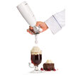 Aparat / sifon frisca Kitchen Line, Hendi, capacitate 0.95 lt, diam 9.5 x (H) 32 cm, incluse 3 duze polipropilena si perie curatare