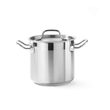 Oala cu capac 10 Lit,24 cm diametru x22 cm inaltimea , inox, gama Hendi Profi Line