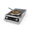 Plita cu inductie profesionala, Hendi Profi Line, model 7000 D ,putere 2x3500 W, control digital, corp inox, 40,5 cm x69,8 cm x14,5 cm inaltime