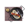 Tigaie paella cu 2 manere, otel emailat, 15 cm diametru x 2,7 cm inaltime , Hendi, potrivita si pentru servire