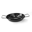 Tigaie paella cu 2 manere, otel emailat, 12 cm diametru x 2,5 cm inaltime , Hendi, potrivita si pentru servire