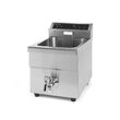 Friteuza cu inductie Hendi Kitchen Line, 8 lt, corp inox, 3500W, functie boost pentru incalzire rapida, Hendi, 290x485x(H)406mm