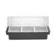 Cutie pentru ingrediente Hendi  - 3 recipiente, 480x150x(H)100 mm