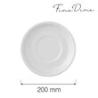 Farfurioara Fine Dine, Bianco, Alb, portelan vitrificat, rezistenta la temeperaturi de pana la 180 C, diametru 200 mm