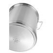Oala inalta profesionala Revolution by Hendi cu capac Inox 360x360 mm 36 l