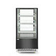 Vitrina frigorifica de prezentare interval temp. 2/6?C, 480 W corp inox, ARKTIC by Hendi, 650x805x(H)1445 mm, 300 Litri, Clasa energetica C