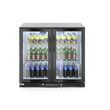 Vitrina frigorifica pentru bar, 198L, 2 usi batante, iluminat LED, 900x500x(H)900mm