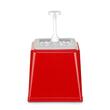 Dispenser de sos cu pompa,Hendi 2.5 L, rosu, 230x210x(H)250 mm