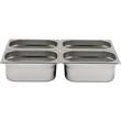 Tava Hendi Gastronorm GN 1/4 200 mm 5.5 lt - gama Profi Line, otel inoxidabil