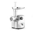 Masina de tocat carne, 2 discuri taiere incluse 4 si 7 mm, 3 accesorii umplere carnati 12, 15, 20 mm, Hendi 198, corp aluminiu, palnie fonta, 400W