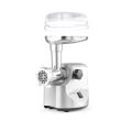 Masina de tocat carne, 2 discuri taiere incluse 4 si 7 mm, 3 accesorii umplere carnati 12, 15, 20 mm, Hendi 198, corp aluminiu, palnie fonta, 400W