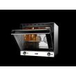 Cuptor convectie Hendi H90, 4 tavi 438x315 mm incluse, 2 elemente incalzire, 2 ventilatoare, termostat reglabil 50-300 gr C, timer 0-120 min, 2670 W, 595x595x(H)570 mm