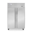 Congelator profesional Hendi Profi Line cu 2 usi 900 L 1200x740x(H)1950 mm otel inoxidabil --17˚/-22˚C 750 W 6 rafturi 525x530mm incluse