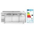 Congelator profesional ARKTIC by Hendi Kitchen Line cu 3 usi 291 L 1800x600x(H)850mm otel inoxidabil -12˚/-22˚C 500 W 3 rafturi 2x 430x428mm, 1x 490x428mm incluse