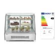 Vitrina rece pt prezentare, 120 lt, interval temp. 2-6 gr C, 160 W, corp inox, ARKTIC by Hendi, 707x570x(H)680mm, Clasa energetica B