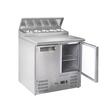 Masa rece cu 2 usi  cu suprastructura,Hendi 900x695x(H)955 mm