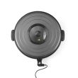 Tigaie electrica cu capac Hendi, aluminiu cu strat anti-aderent, vas interior 55x inaltime 6 cm, exterior 62x inaltime 19 cm, 230 V, 1600 W