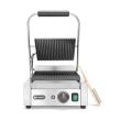 Contact grill, suprafete striate din fonta cu invelis ceramic, 1800 W, corp inox, Hendi, potrvit si pentru uz profesional
