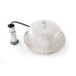 Cloche din sticla cu gaura pentru furtun fum, Hendi, diametru 260x(H)174 mm , poate fi utilizat in combinatie cu infuzorul de fum
